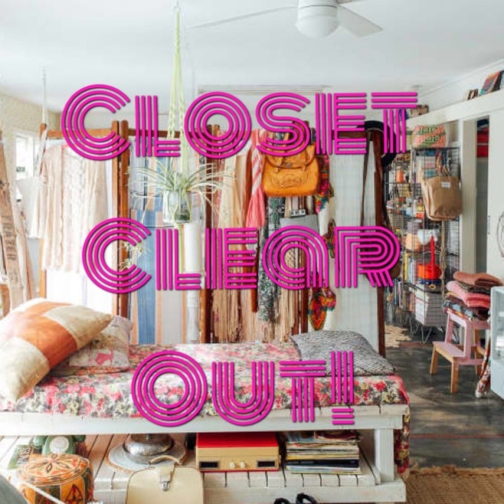Closet Clear Out Begins Tomorrow! ✨